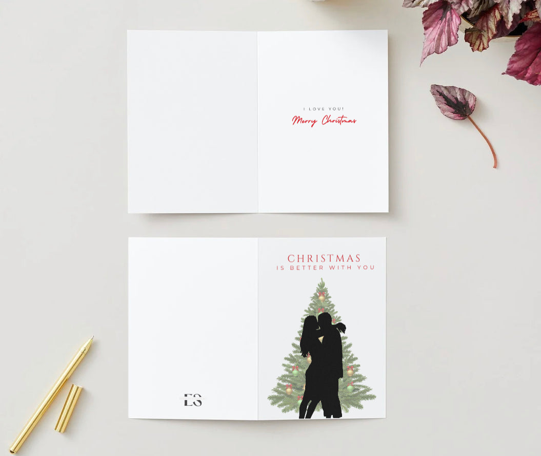 Christmas Is Better With You Card